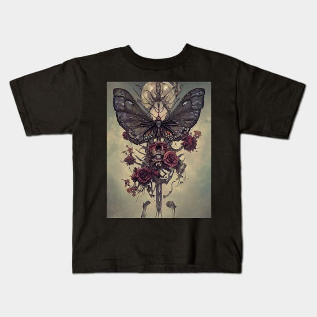 Bones and Botany Kids T-Shirt by levelsart